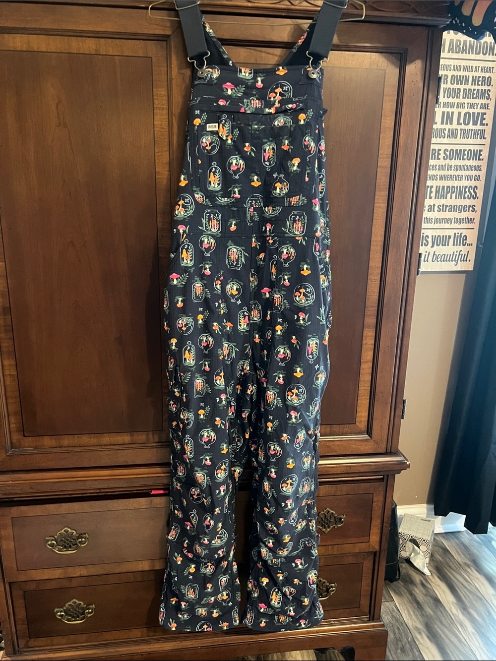 Duluth fleece lined women's gardening overalls